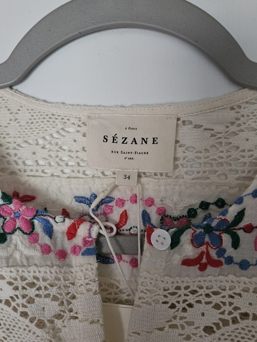 Sezane Matika Blouse - Size 34 - Picture 2 of 3